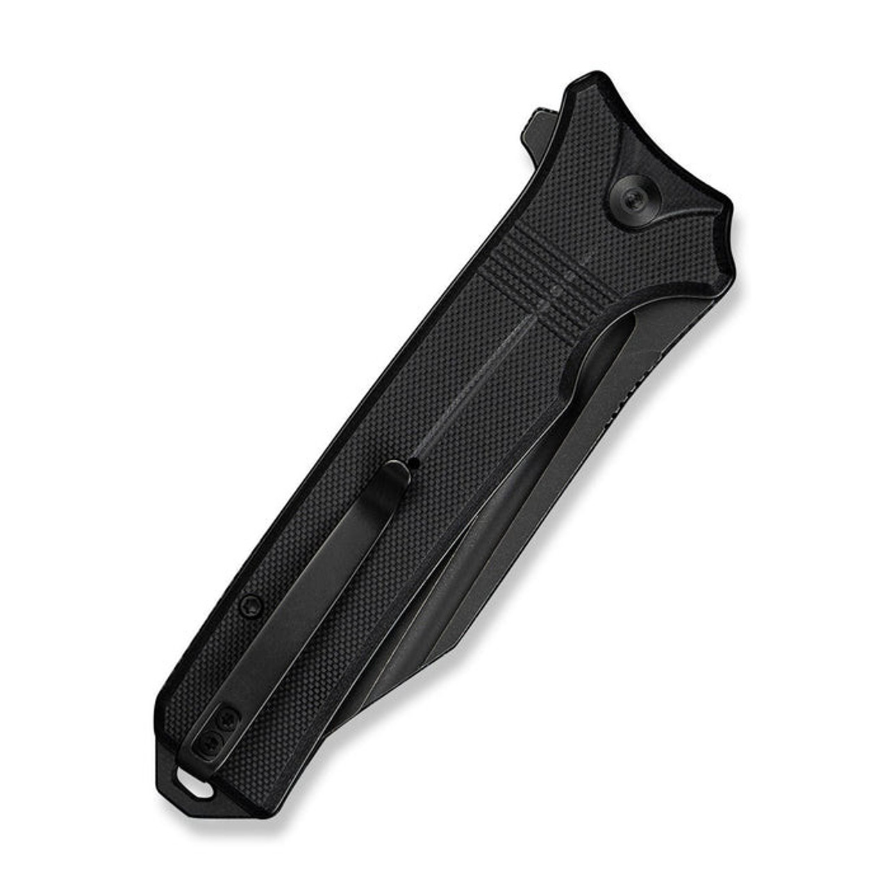 CIVIVI Neurohaptic (C23080-1) 3.74" Nitro-V Blackwashed Clip Point Plain Blade, Black G-10 Handle