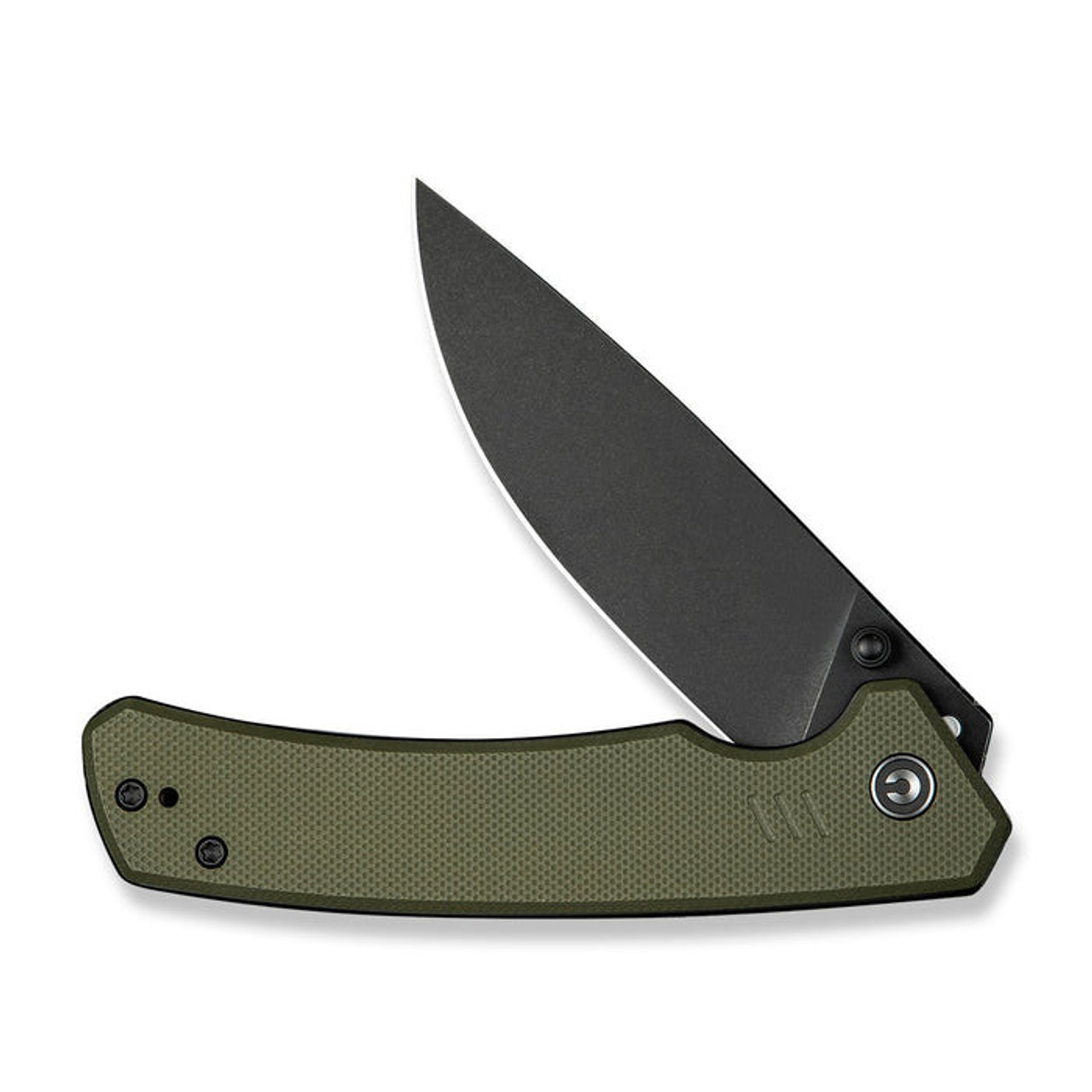CIVIVI Merit (C24012-2) 3.28" Sandvik 14C28N Blackwashed Drop Point Plain Blade, OD Green G-10 Handle
