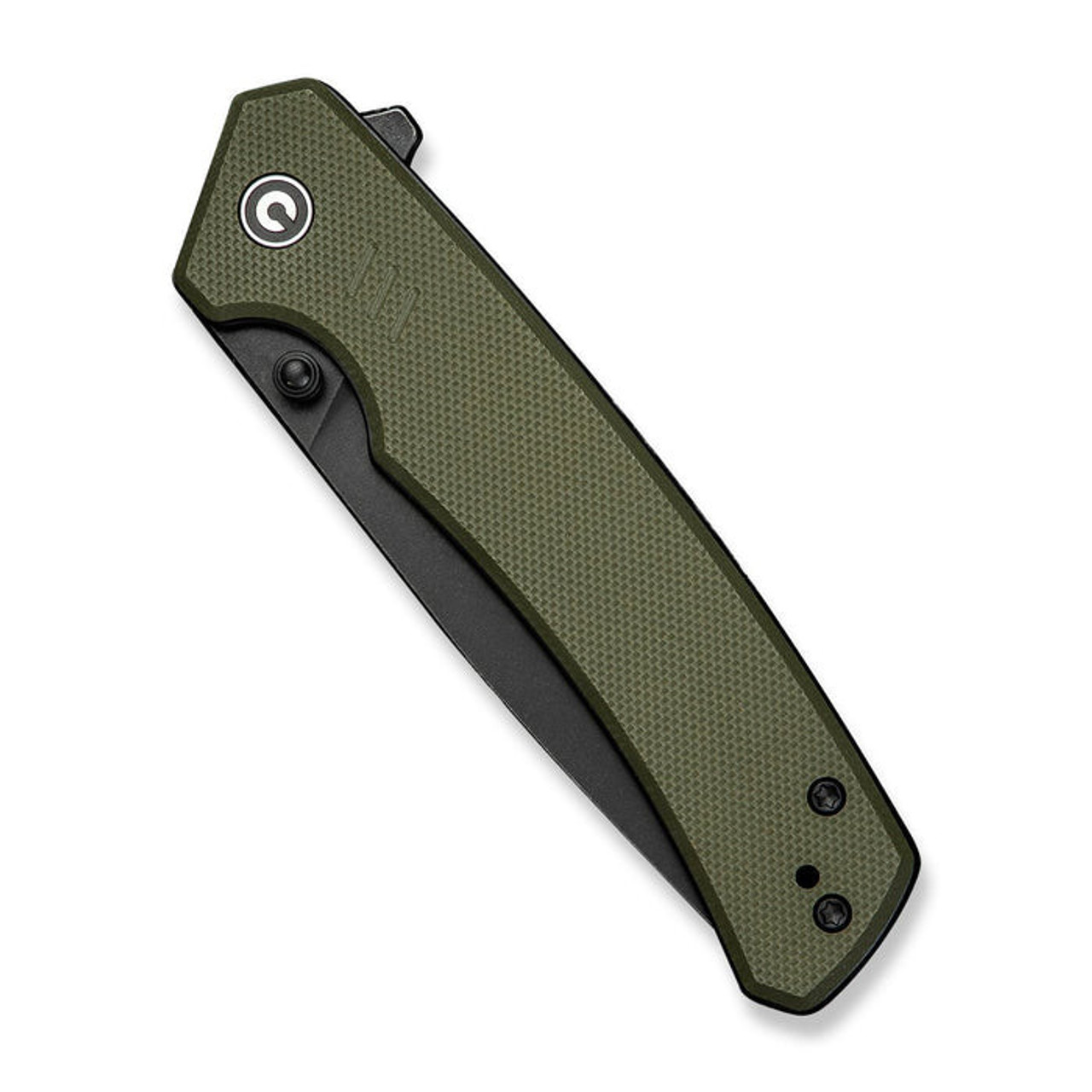 CIVIVI Merit (C24012-2) 3.28" Sandvik 14C28N Blackwashed Drop Point Plain Blade, OD Green G-10 Handle