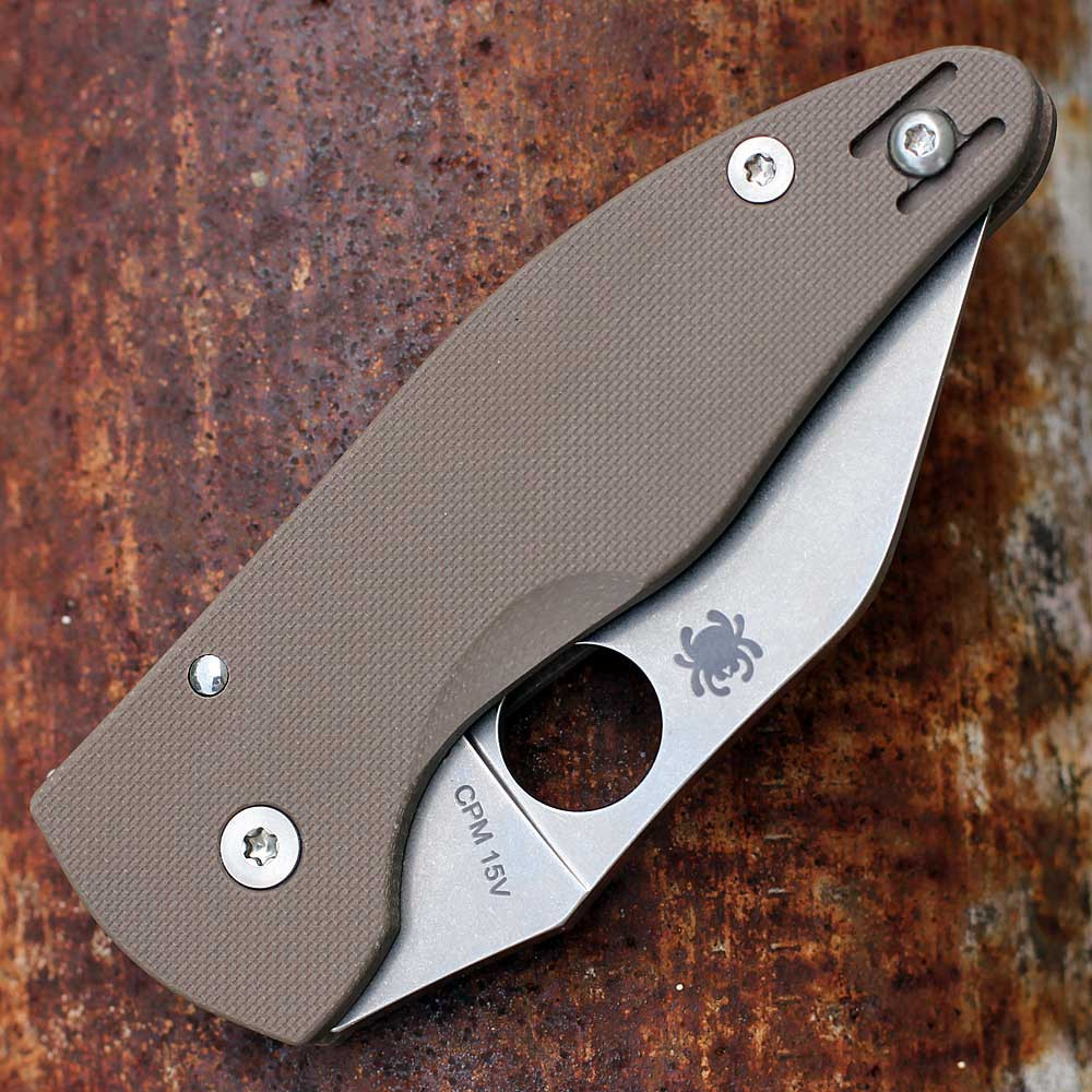 Spyderco MicroJimbo - Brown - Sprint Run | C264GPBN15V | Knifeworks