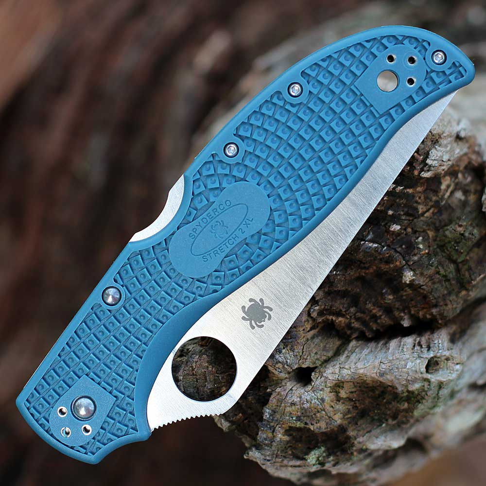Blue FRN Handle Back Lock Folder
