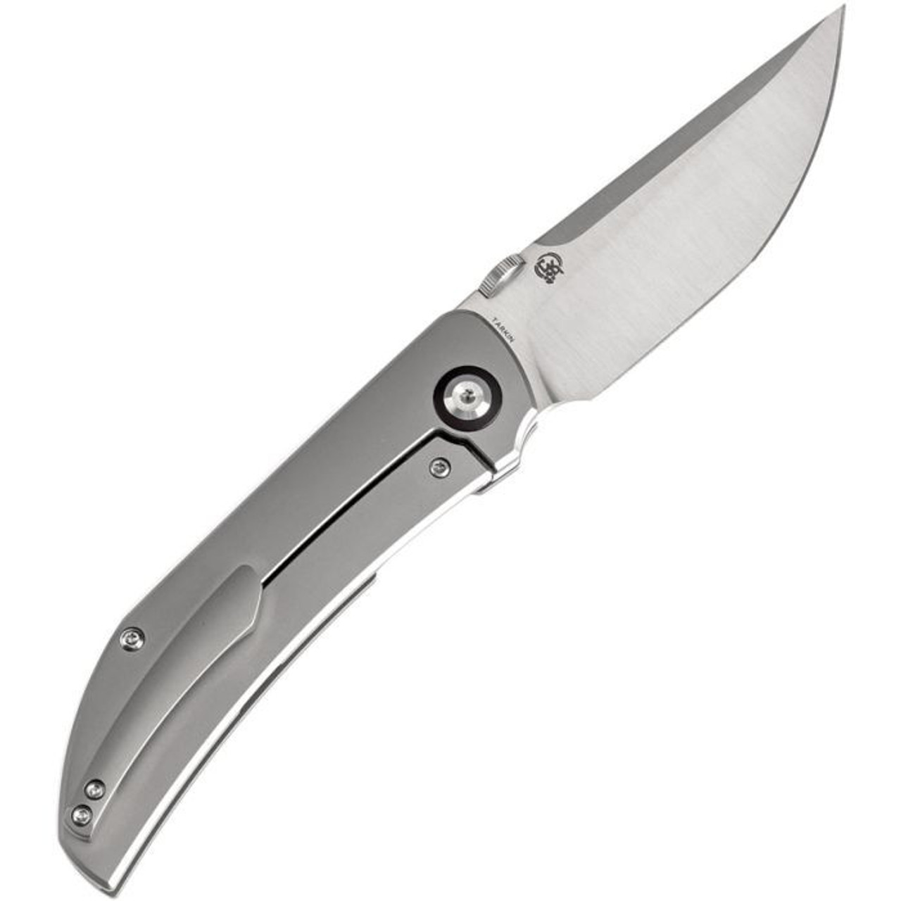 Kansept Tarkin (K1078A1) 3.42" CPM-20CV Satin Tanto Plain Blade, Bead Blasted Titanium Handle