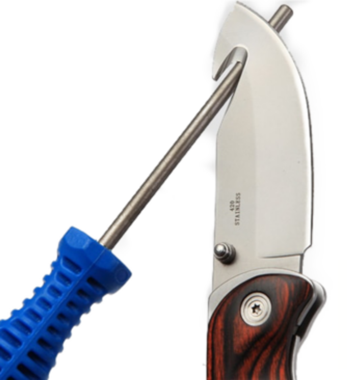 Warthog Sharpeners Gut Hook Sharpening Hone - Medium  600 Grit Diamond (GHF)