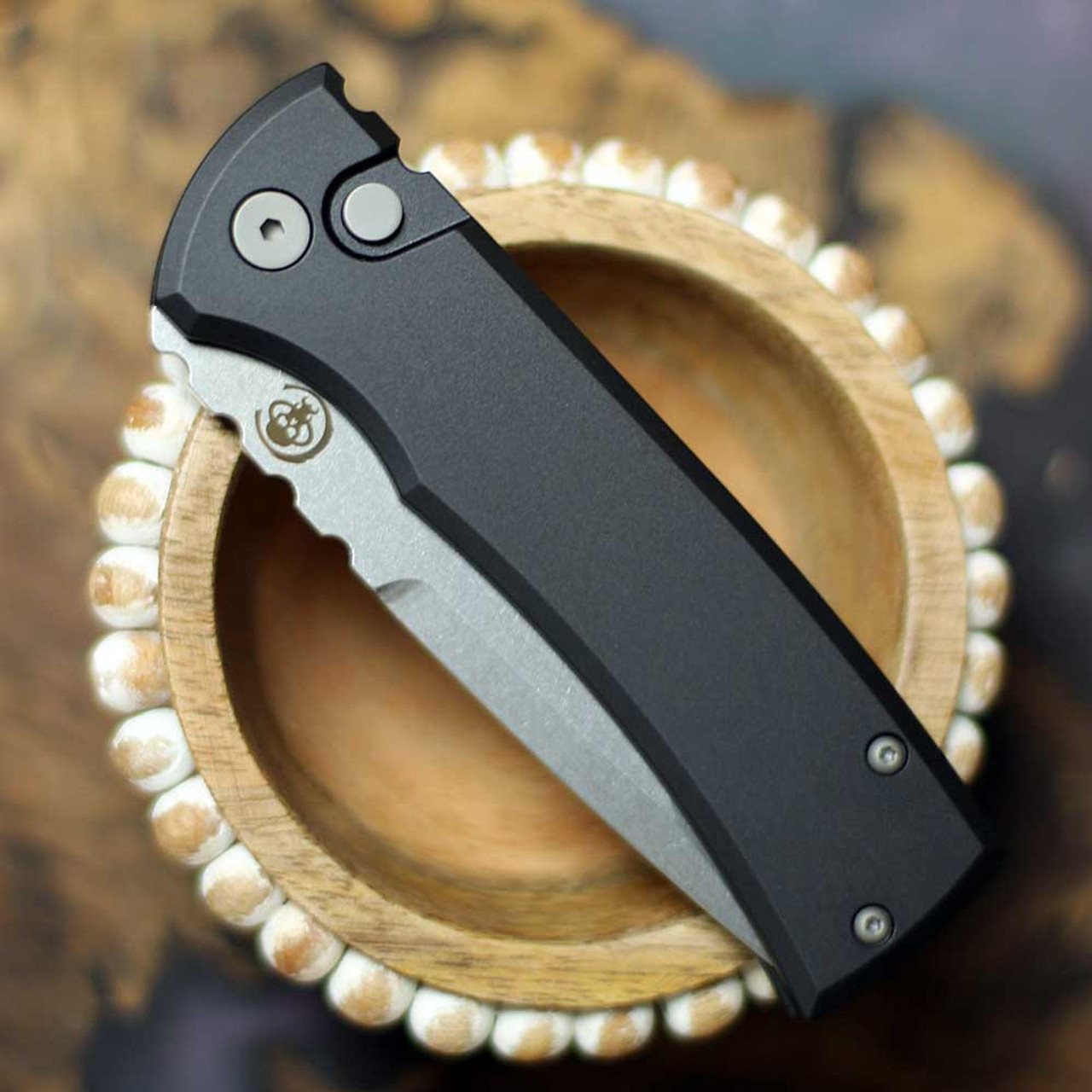 Chaves Knives Pro-Tech Redencion 229 AUTO Blk Alum (3.37" SW S35VN) CK-1A10-2B3F-6D1