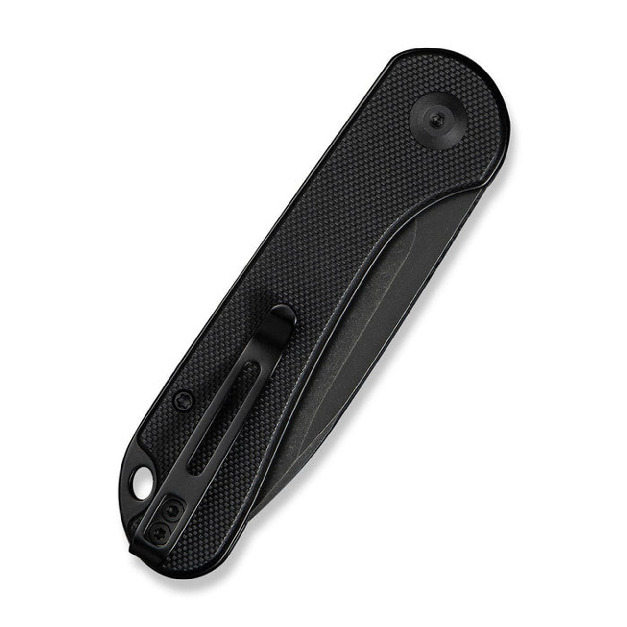 CIVIVI Elementum Slip Joint (C18062AJ-1) 2.96" Sandvik 14C28N Blackwashed Drop Point Plain Blade, Black G-10 Handle