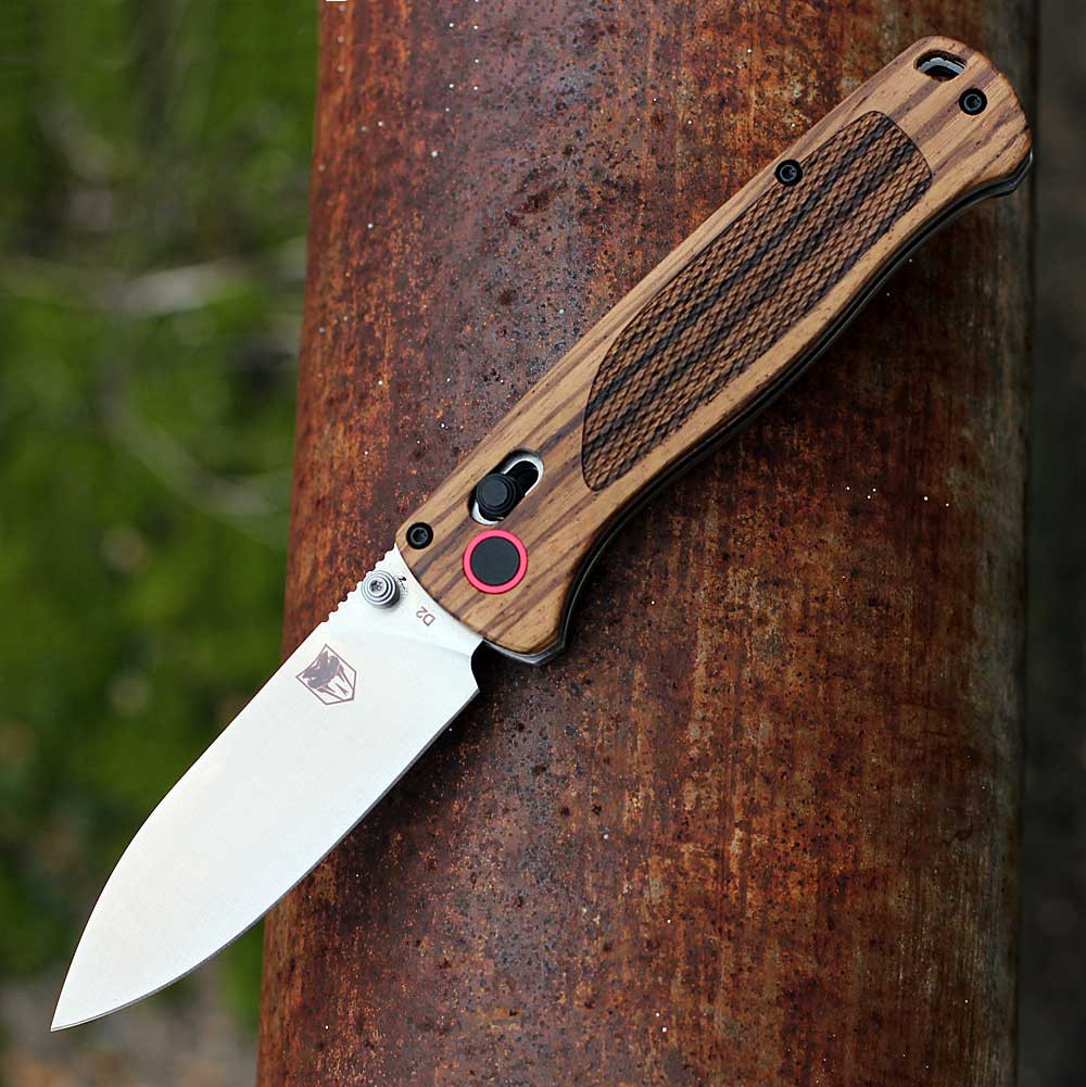 Cobratec Bar Lock | D2 Zebrawood | CTZWDBLDNS | Knifeworks