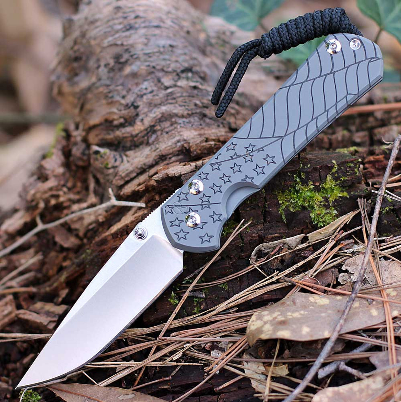 Chris Reeve Small Sebenza 31 Graphic Glass Blasted Forever Flag (2.99" SW CPM-MagnaCut Drop Point) S31-1690