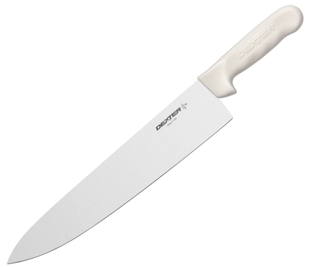 Dexter Cook's Knife (S145-12) 12.0 DEXSTEEL Plain Blade, White Sani-Safe Handle