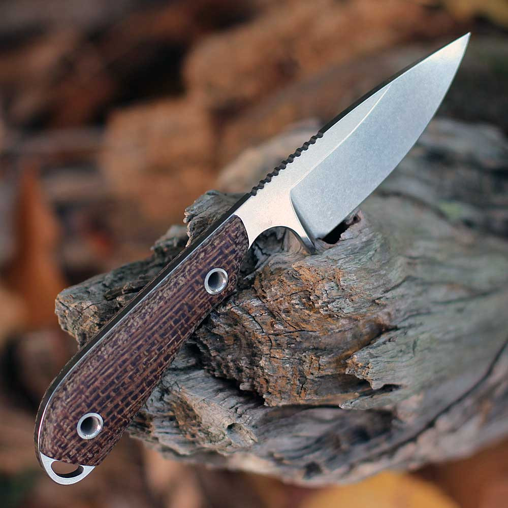 White River M1 Caper Fixed Blade - Natural Burlap Micarta (3.0" S35VN) WRM1-BNA