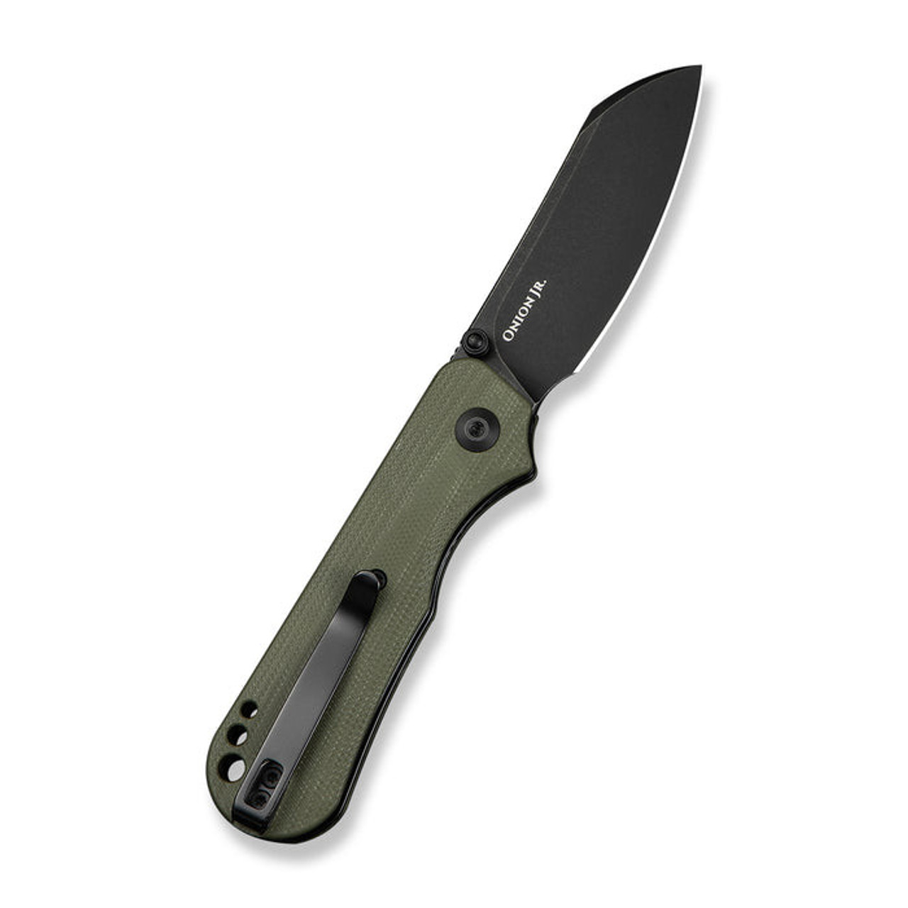 Civivi Crabby (C24055-1) 2." Black Wash 14C28N Sheepsfoot Plain Blade, Olive Drab Green G-10 Handle