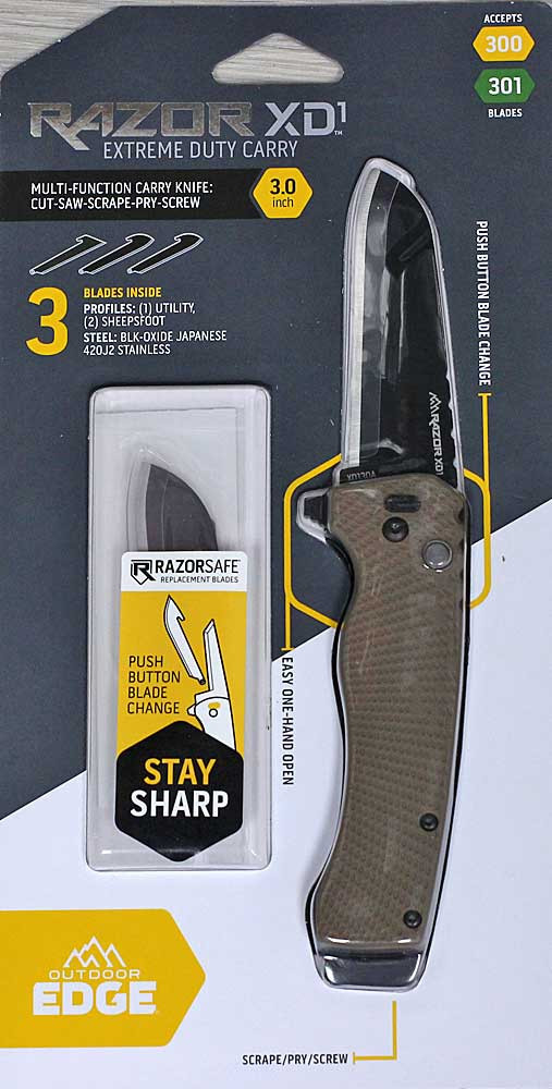 Outdoor Edge Razor XD1 Replaceable | XDS130A-C| Knifeworks