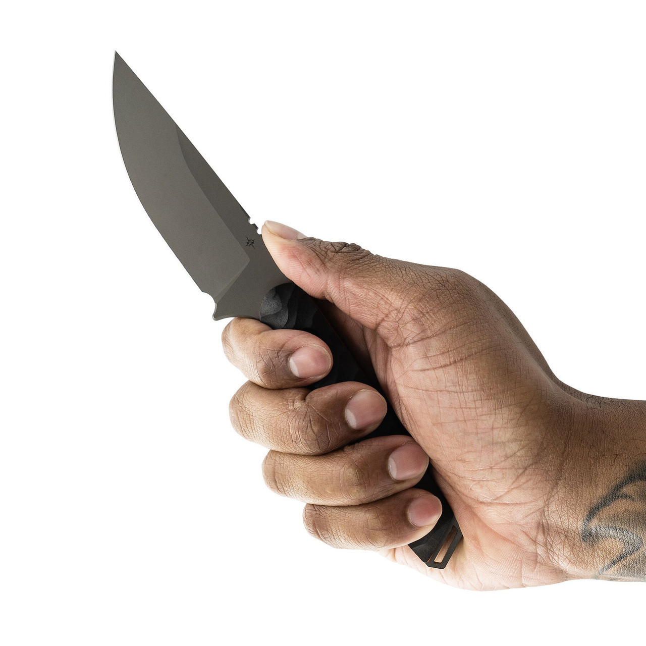 Toor Knives Field 3.0 Fixed Blade (TK8266) 3.62" CPM-3V Spanish Moss Drop Point Plain Blade, Ebony Wood Handle, Full Tang, FlexTech Velvet Lined Kydex Sheath