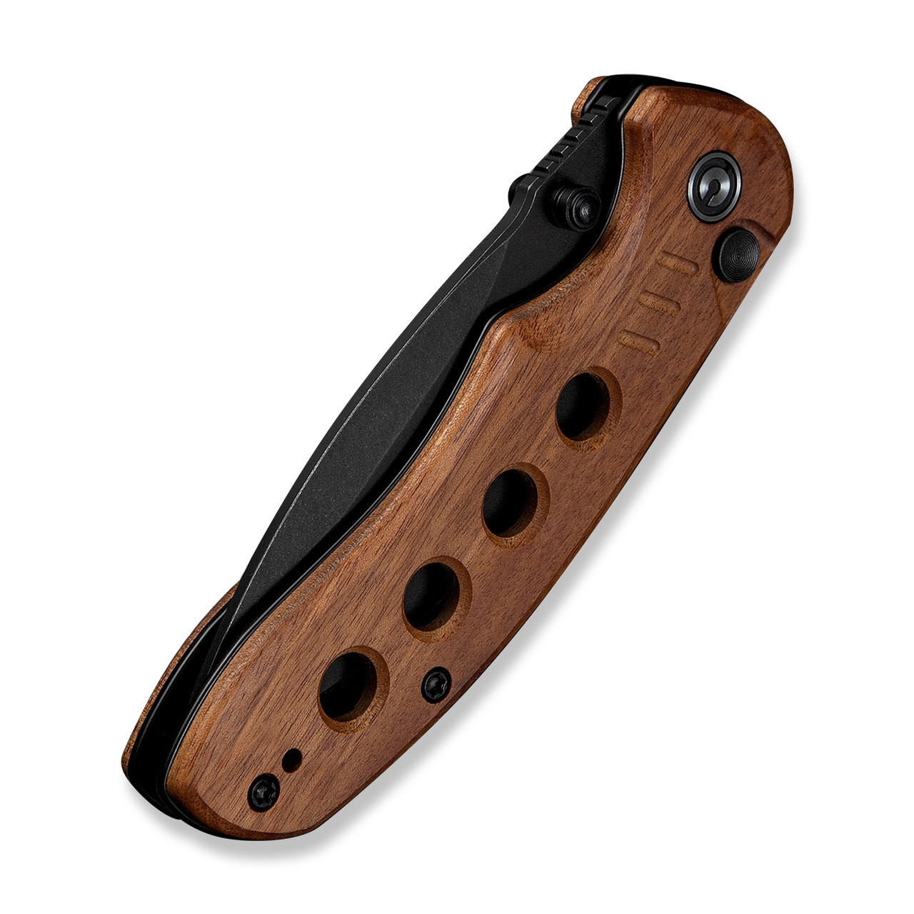 CIVIVI Triptych Flipper, Thumb Stud, Button Lock Knife Guibourtia