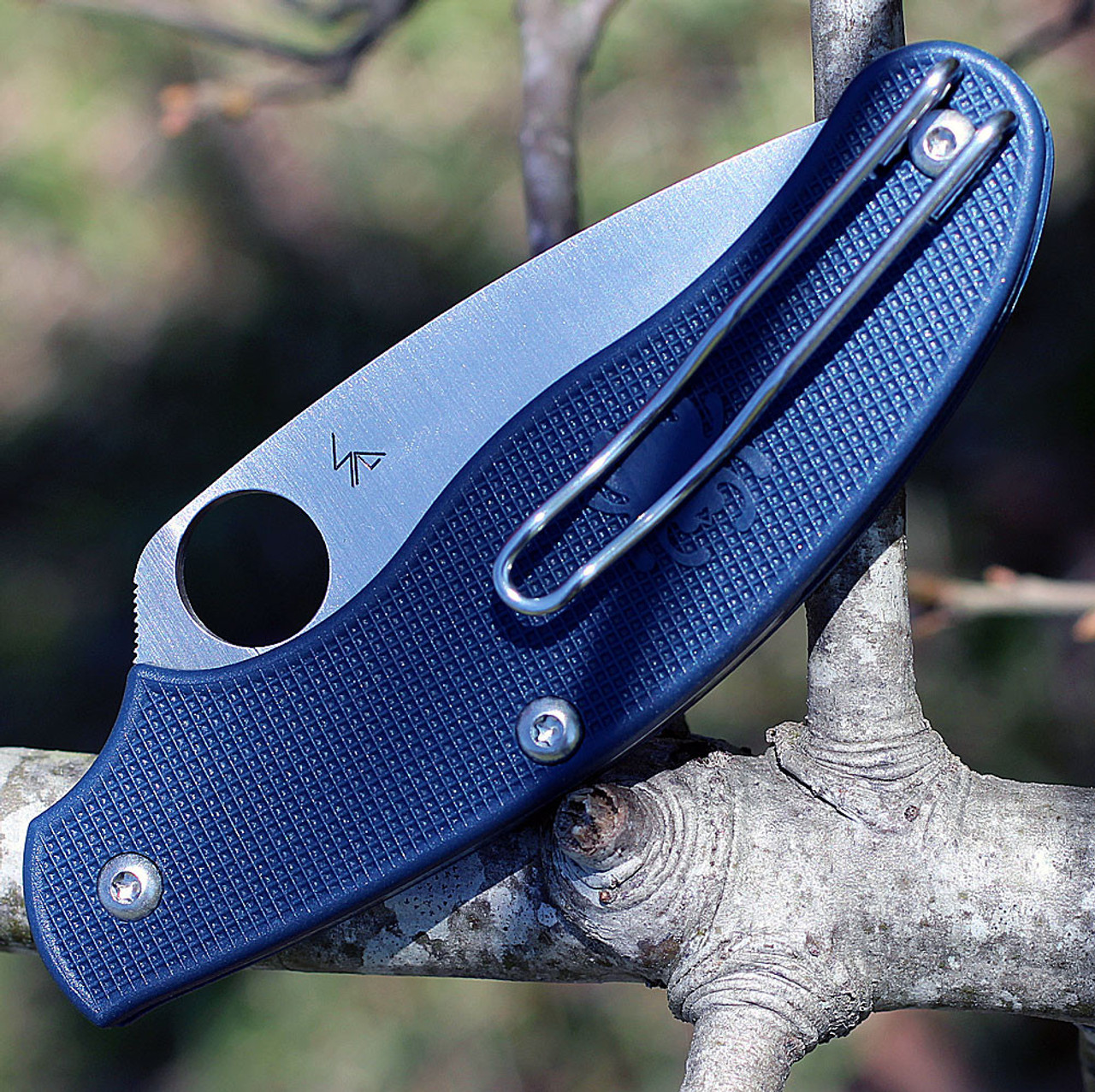 Spyderco UK PenKnife-Dark Blue FRN (2.95" S110V) C94PDBL