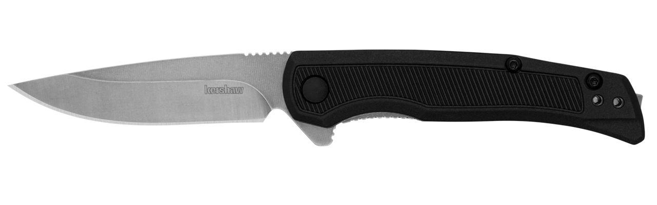Kershaw Outfield Flipper, Assisted Opening, Liner Lock Blk GFN (KS1428) 2.8" 4Cr14 Stonewash Drop Point Blade