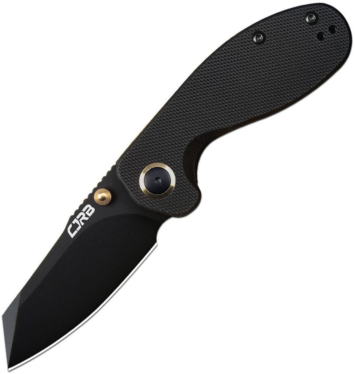 CJRB Swaggs Maileah (J1918) 2.39" AR-RPM9 Black Wharncliffe Plain Blade, Black G-10 Handle