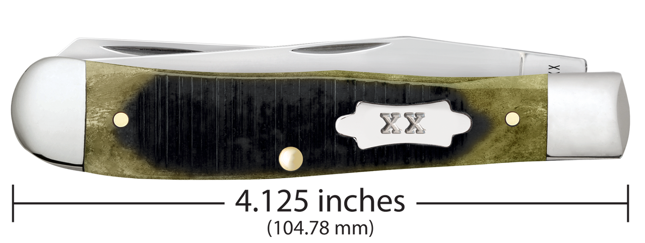 Case Trapper 39230 Olive Green Bone Sawcut Jig  (6254 SS)