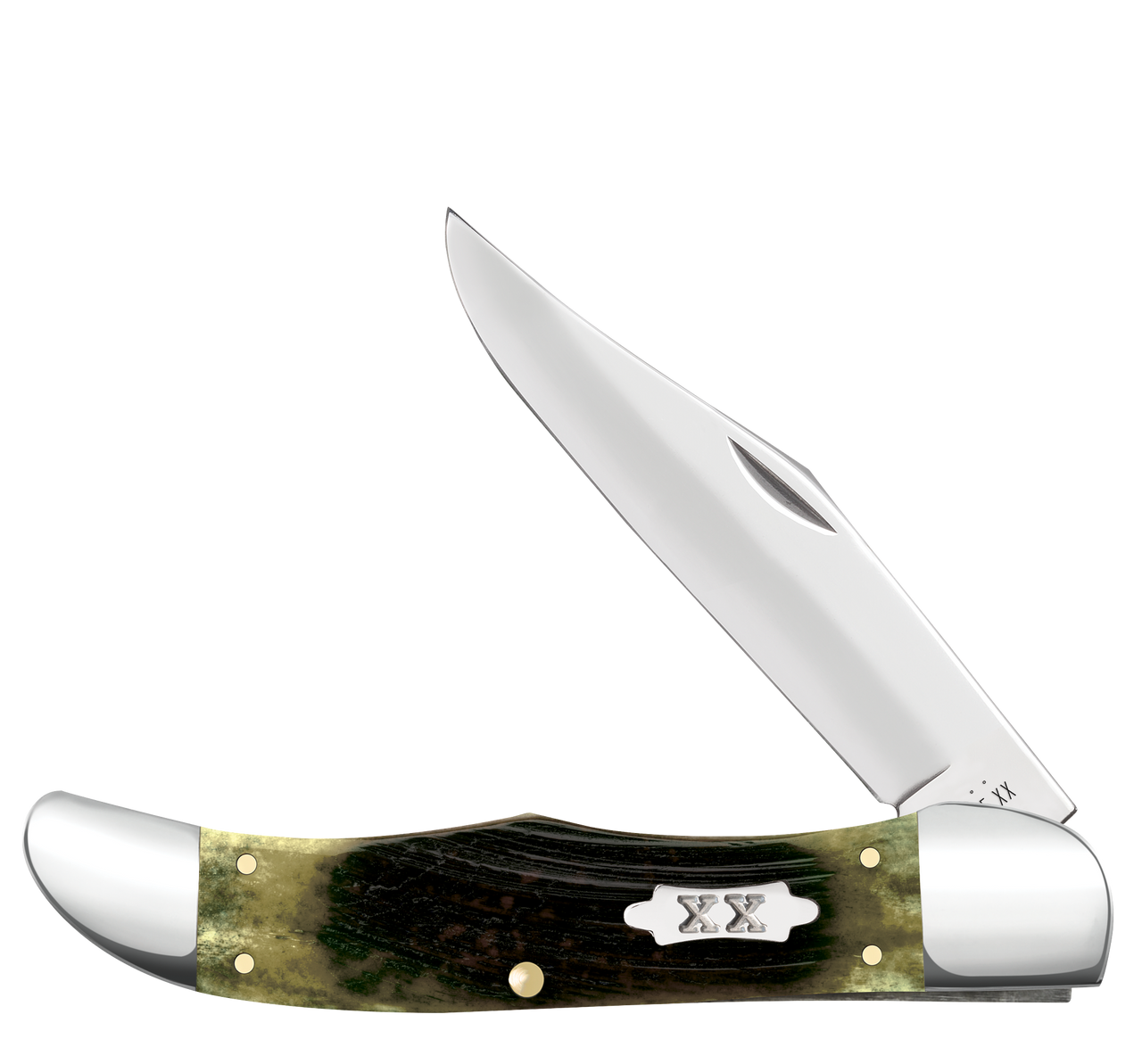 Case Folding Hunter | 39234 Olive Green Bone Sawcut Jig
