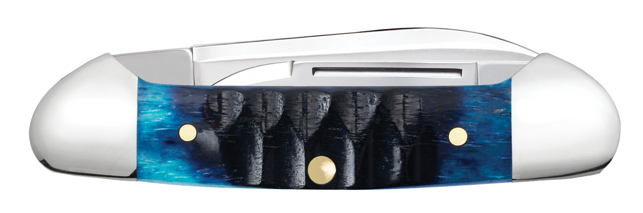 Case Baby Butterbean 53982 Limited XX Edition XXXVIII Ocean Blue Bone Gator Jig (62132 SS) Case XX Usa Oval Pewter Shield