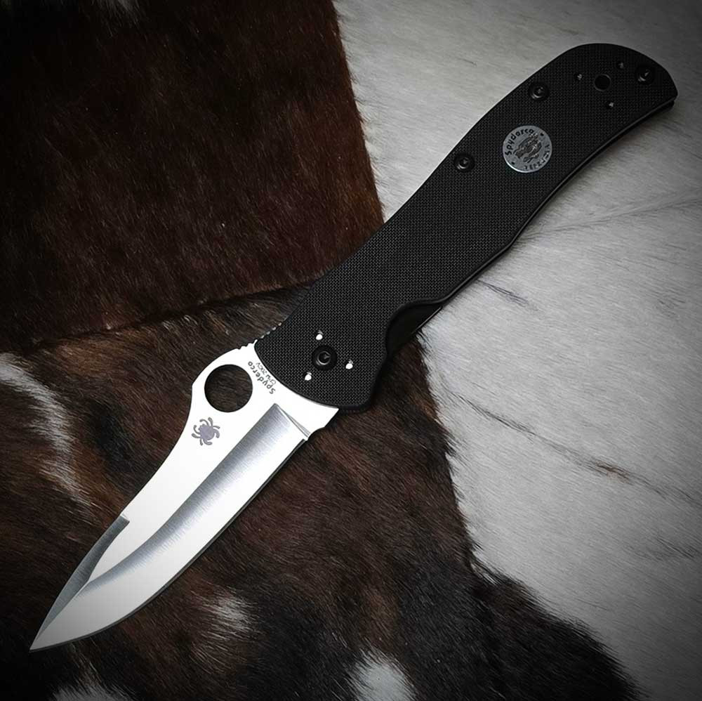 Spyderco Starmate - 20CV Clip Pt, Black G-10 C55G20CVP | Knifeworks
