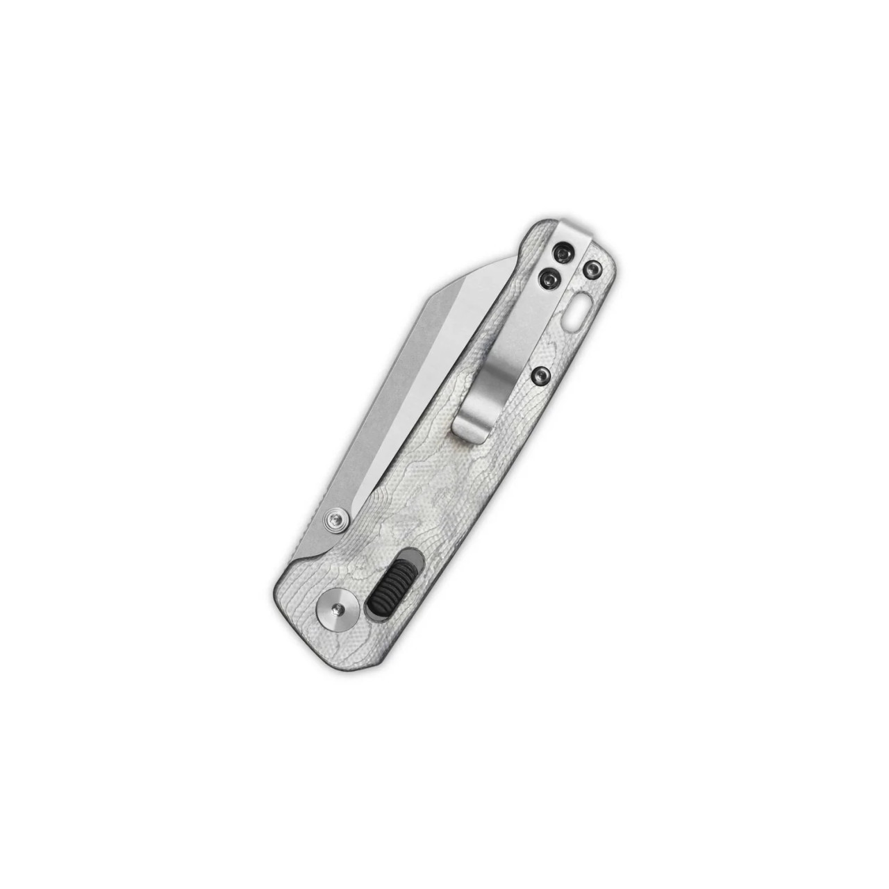 QSP Penguin Glyde Lock - G10/ Aluminum Foil Handle (3.06" 14C28N - Stonewash/Satin Sheepsfoot Blade) QS130GL-G1