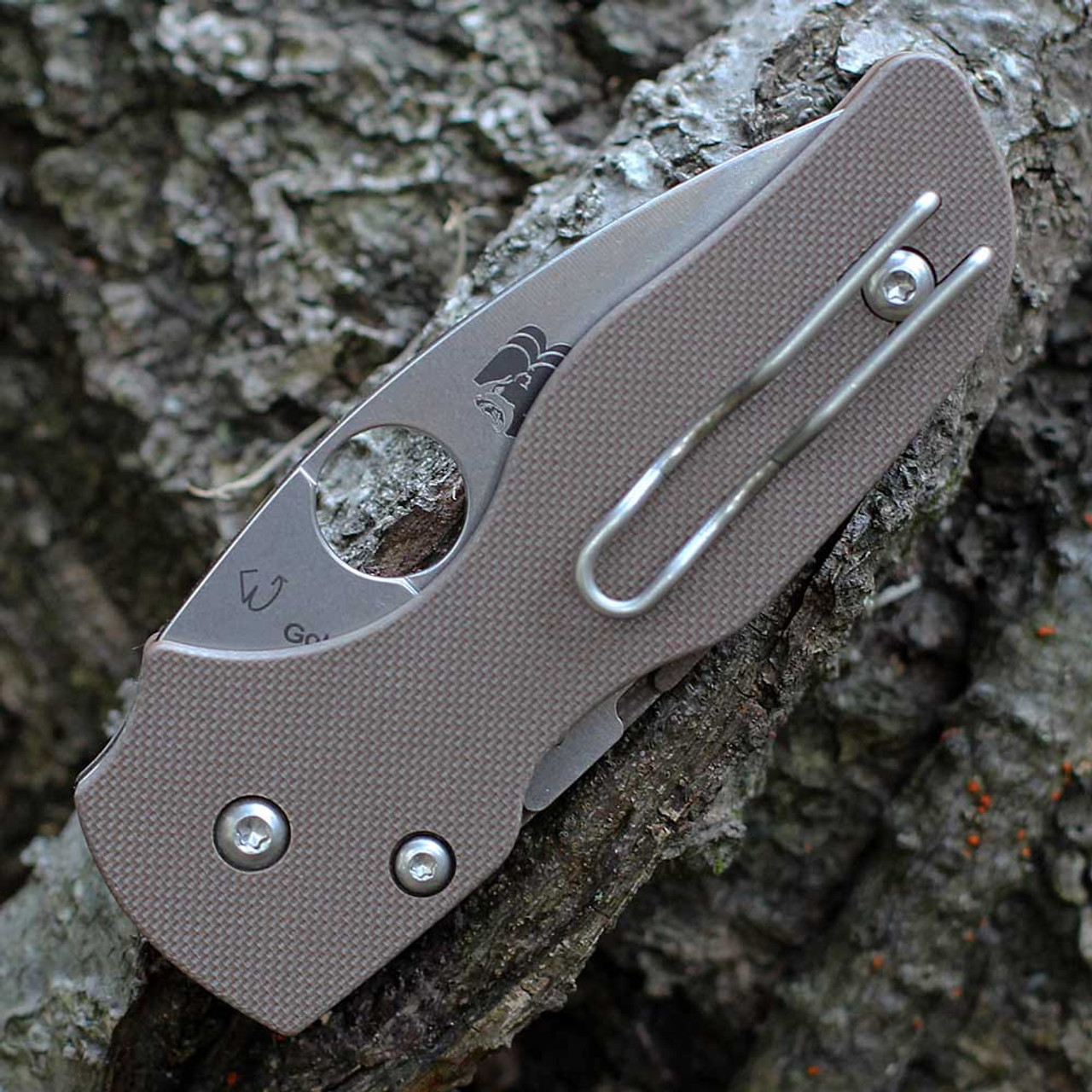 Spyderco Lil' Native stonewashed blade and clip profile