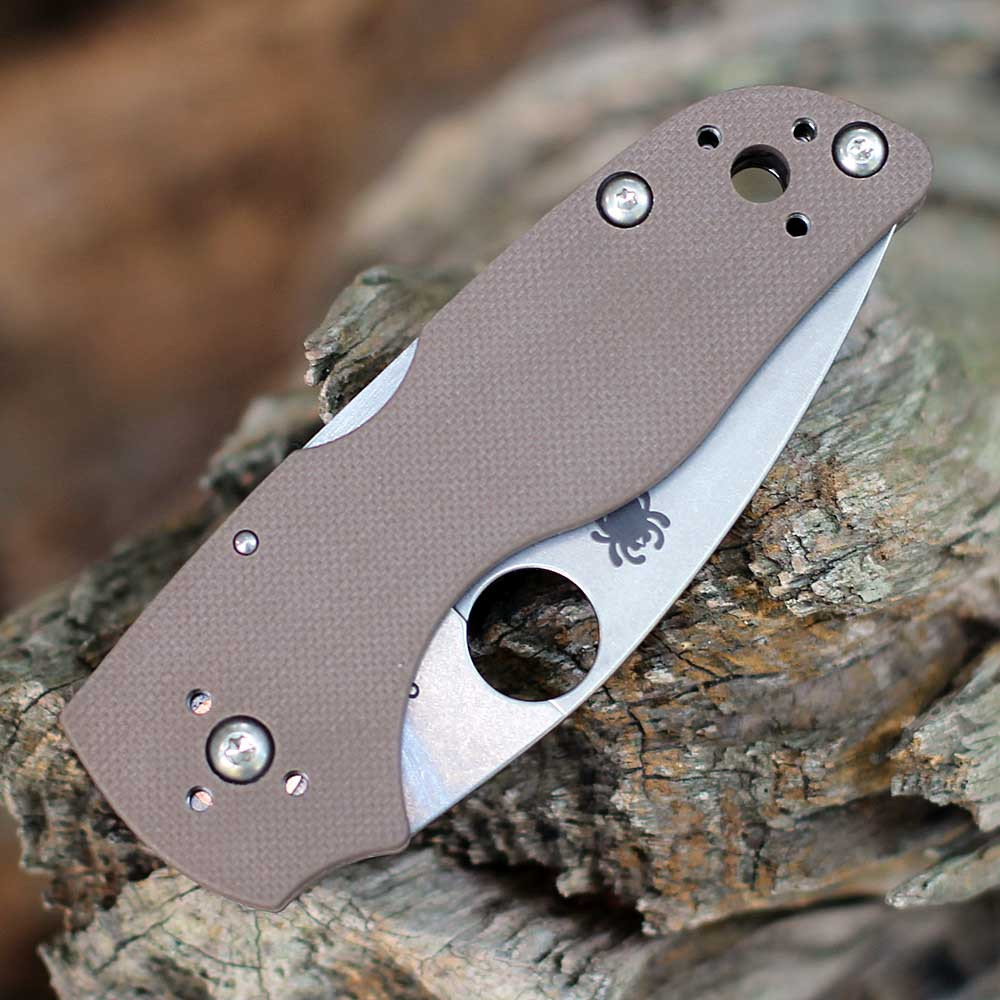 Spyderco Lil' Native Back Lock 15V Sprint Run Shawn Houston Brown