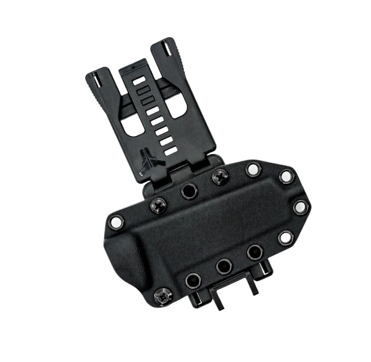 Reiff Knives - Circadian Fixed Blade CP Blk (REKCC119BCMBLKA) 3.28" CPM MagnaCut® Stonewashed Clip Point Plain Blade, Black Canvas Micarta Handle, Black Ambidextrous Kydex Sheath