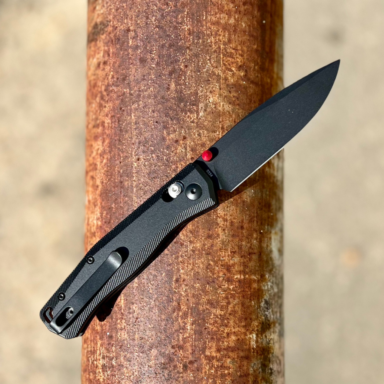 Cobratec Regent (CTRGTBLK) 3.25" S35VN Black Drop Point Plain Blade, Black Aluminum Handle
