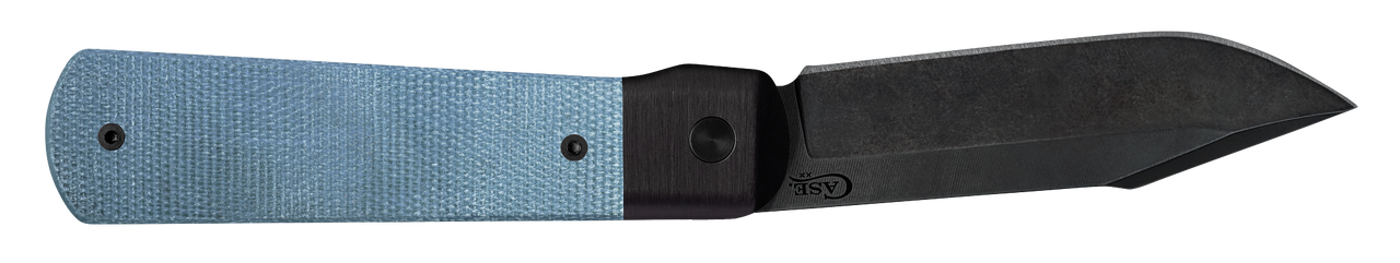 Case Longhouse 10845 Blue Denim Canvas - Black Anodized Bolsters/Hardware (DLC LONGHOUSE CPM20CV) **2025 SHOT Show Exclusive**