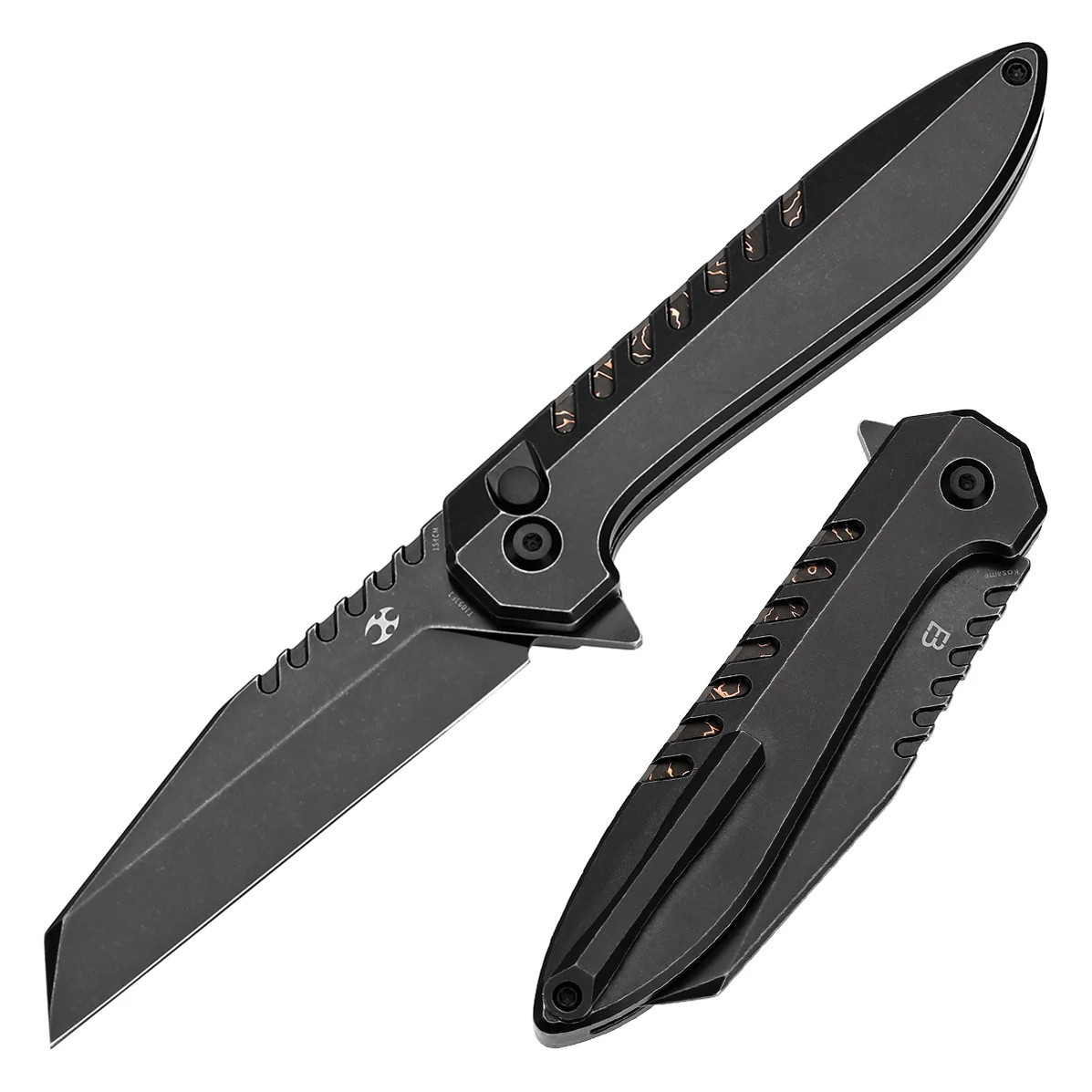 Kansept Kosame - Flipper Black/Copper | T1093F3 | Knifeworks