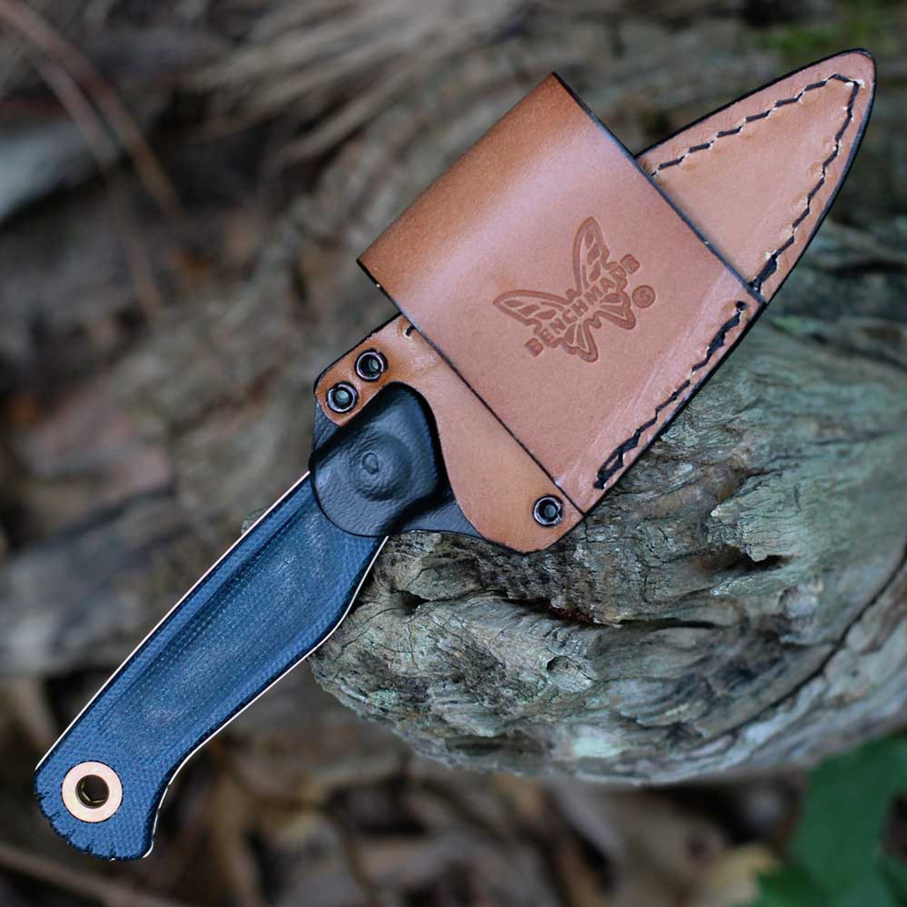 Benchmade Dacian brown leather scout carry sheath