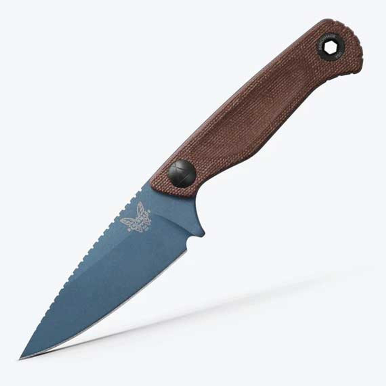 Benchmade Dacian 203BT-03 brown micarta handle fixed blade