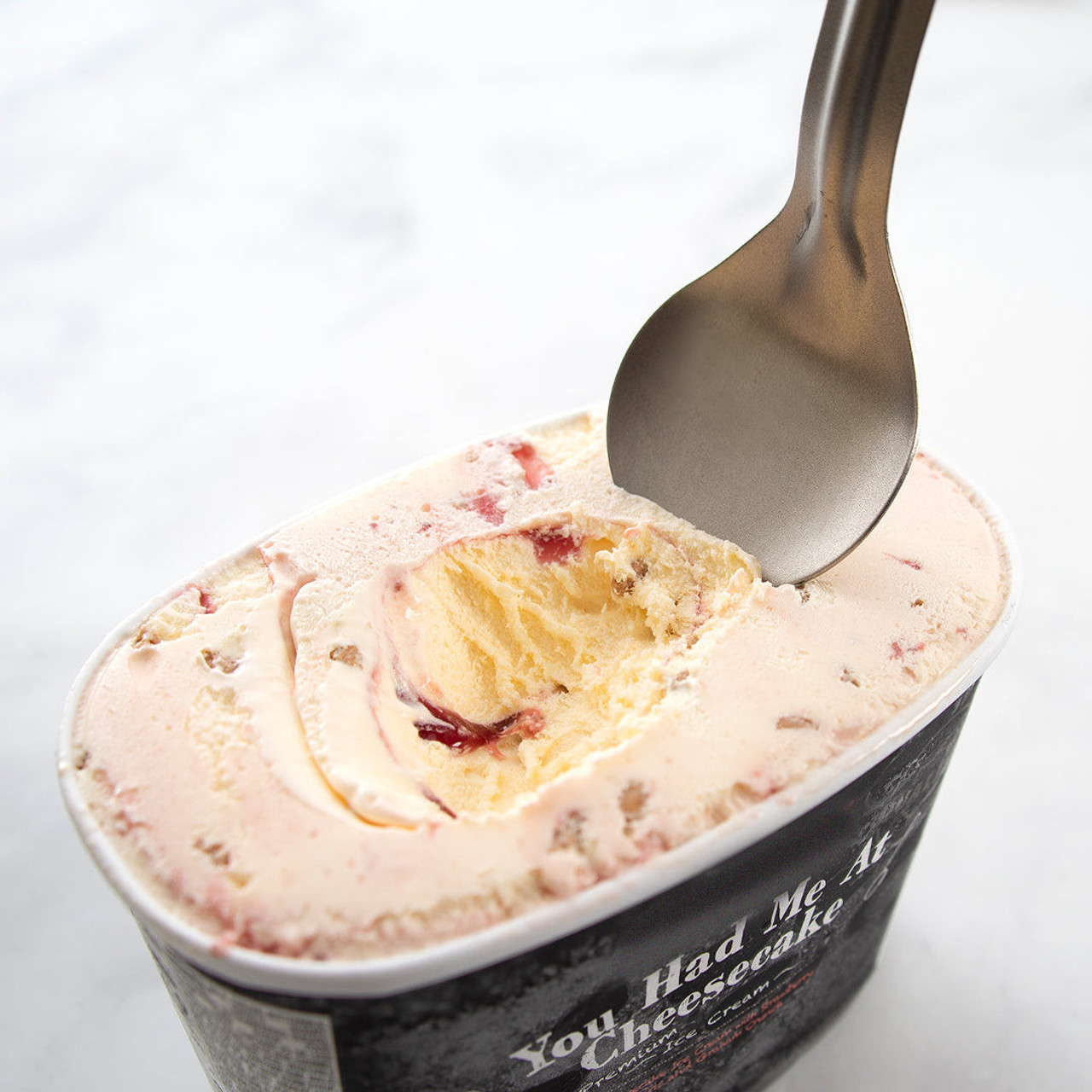 Rada Cutlery Ice Cream Scoop (R137) 9" Stainless Steel Inside Silver Aluminum Handle, Stainless Steel Flat