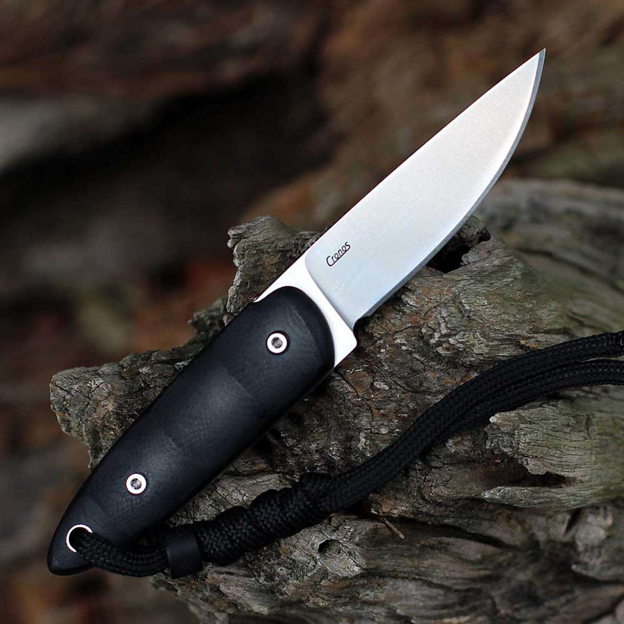 Böker Plus Pollywog Fixed Blade/Neck Knife (02BP0005) 2.625" Nitro-V Drop Point Stonewash Plain Blade, Kydex Sheath