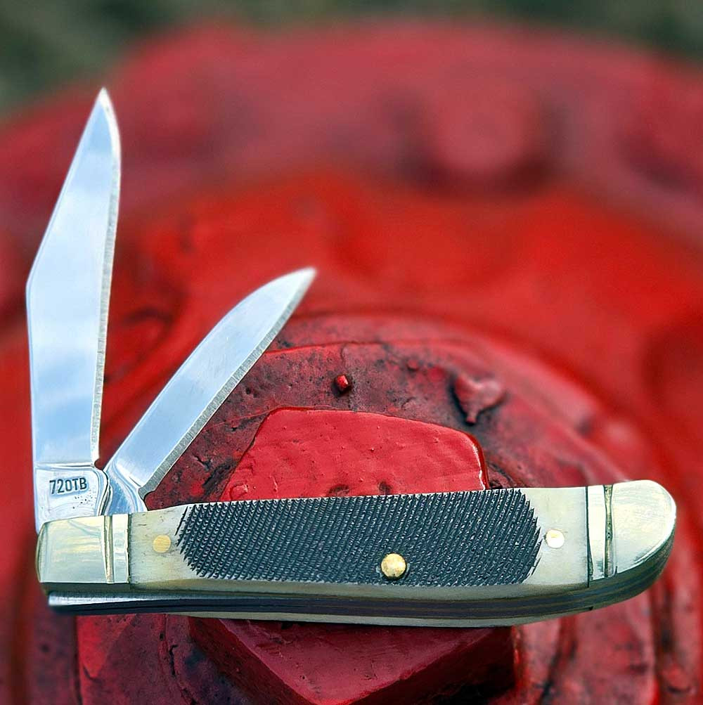 Schrade Old Timer Dog Leg Jack - Bone ( 2.3" 9Cr18MoV) 72OTB