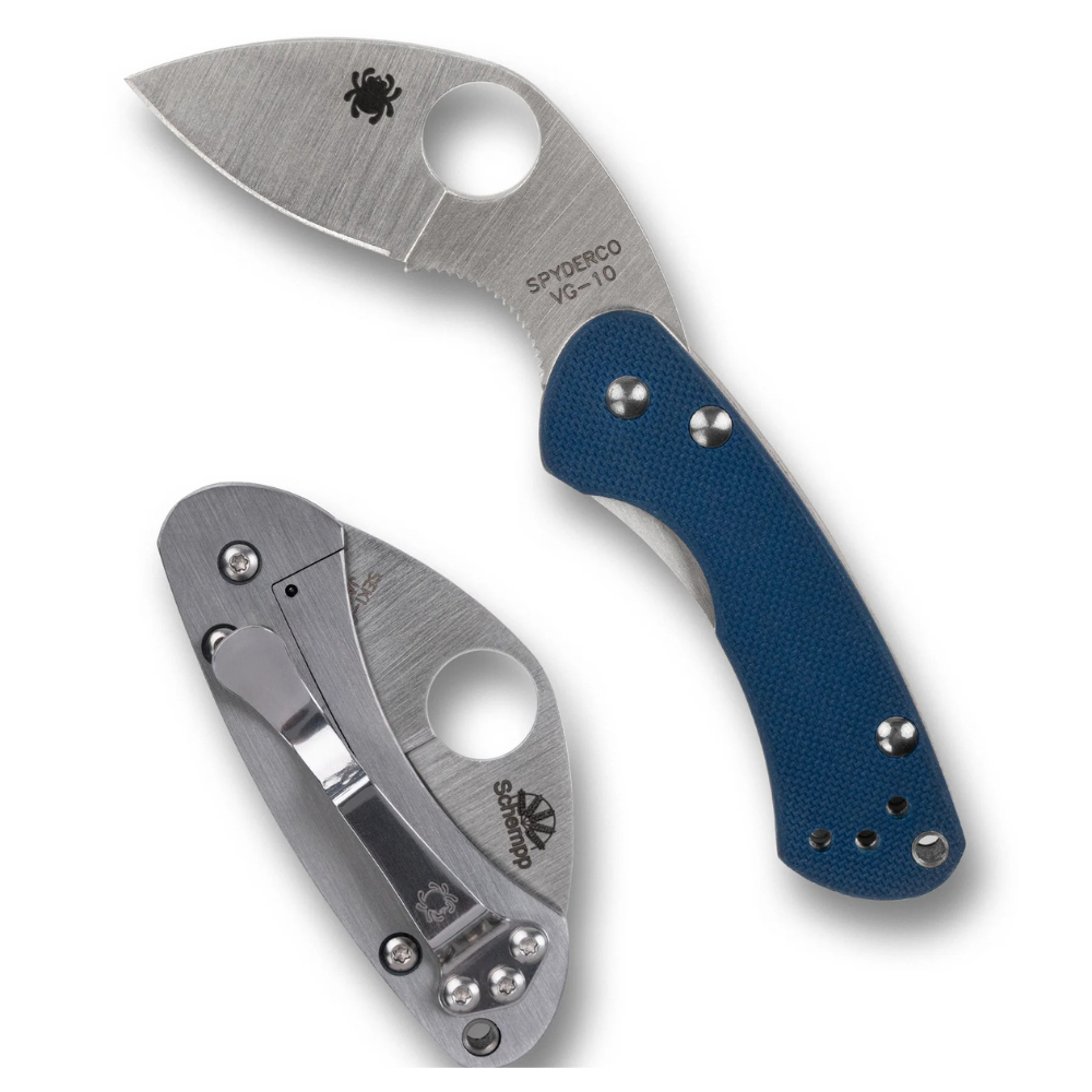 Spyderco Balance C141GPCBL Blue G-10 Open
