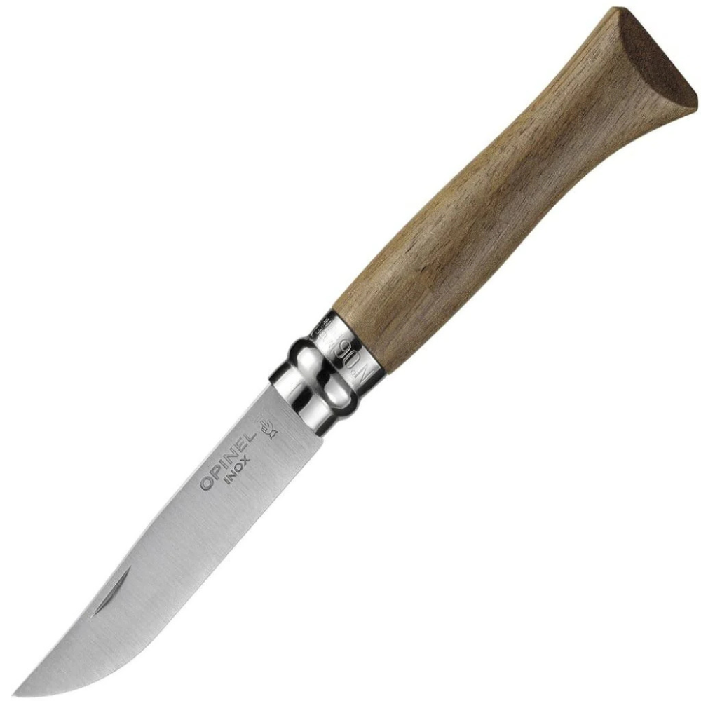 Opinel No 06 Folding Knife 2 87 Clip Point Walnut Handle Virobloc Opinel No 06 Folding Knife 2 87 Clip Point Walnut Handle Virobloc