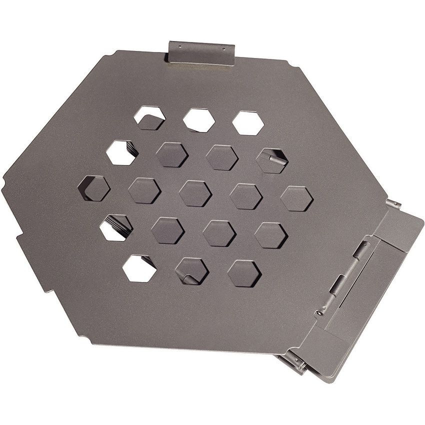 Vargo Outdoors Titanium Hexagon Backpacking Wood Stove - Foldable, Lightweight, Portable, With Nylon Carry Case