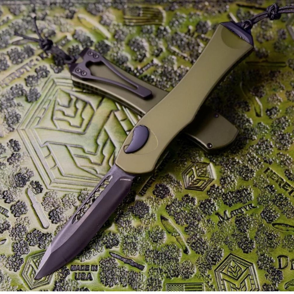 Heretic Auto Hydra V4 MagnaCut 3.63in H407-6A-GRN | Knifeworks