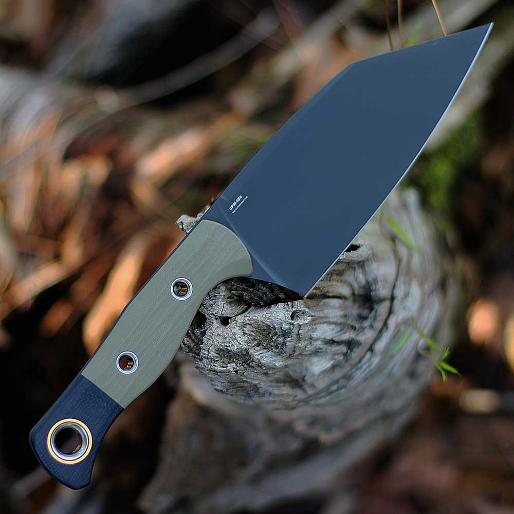 Benchmade Station Knife 4010BK-01 | CPM-154 Black OD Green G10 | KW