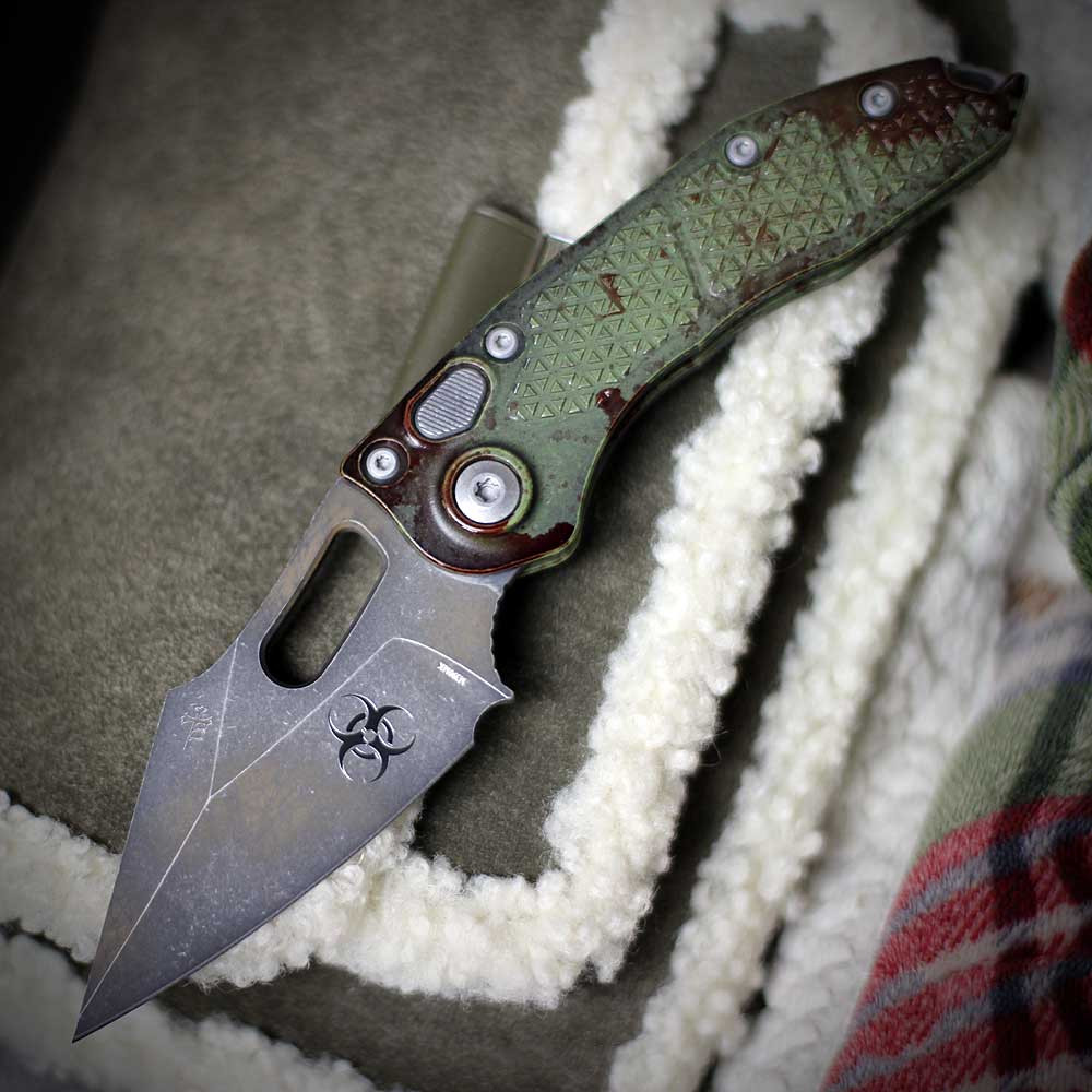 Microtech Stitch Auto Outbreak Series 169-1OBS | M390| Knifeworks