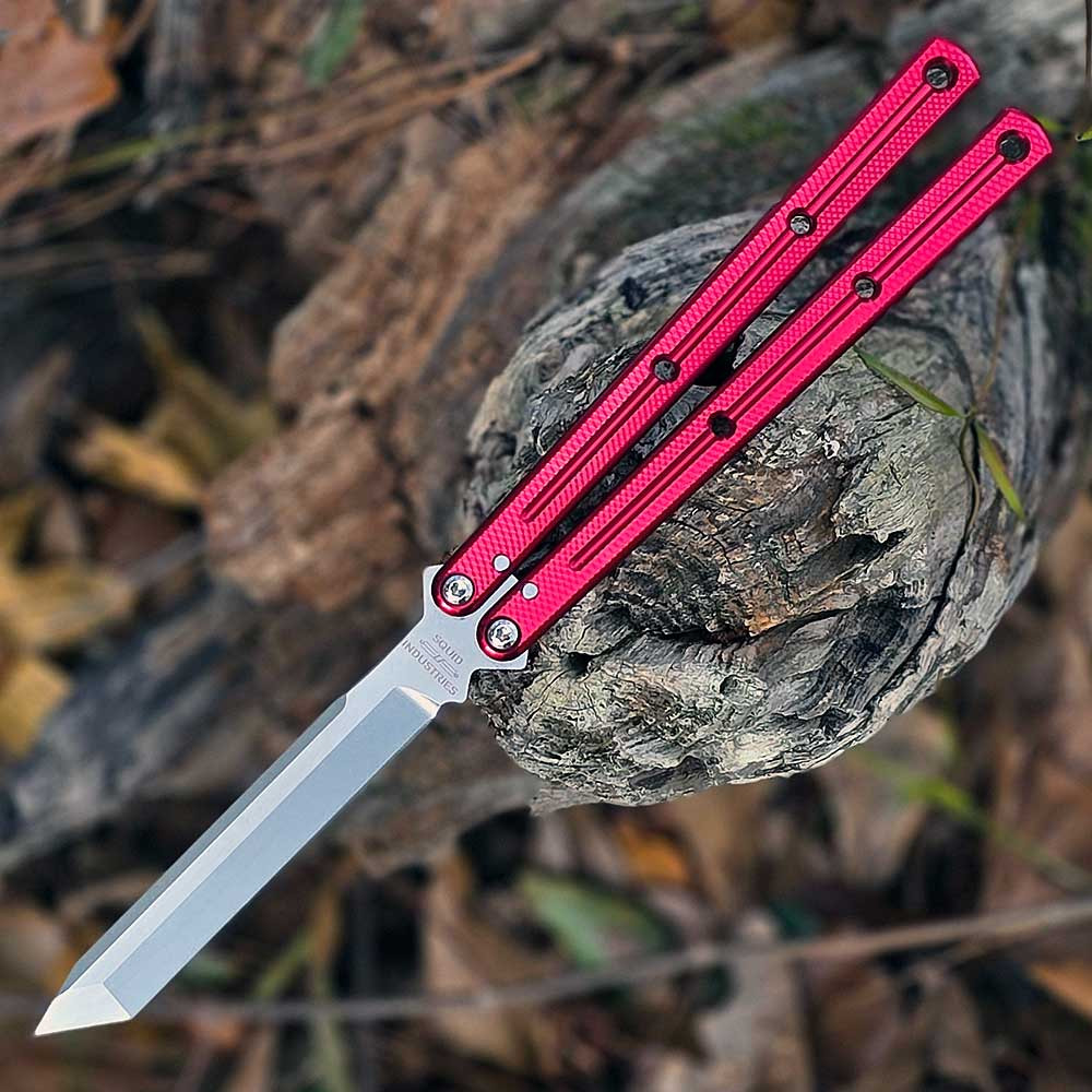 Squid Industries Krake Raken V3 Red (4.50' Matte Tanto AEB-L)