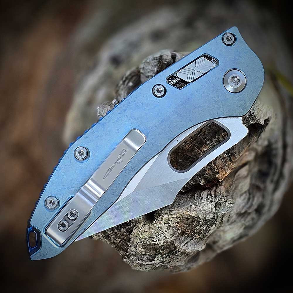 Microtech Stitch Ram-Lok Marfione Select Ice Blue TI M390MK