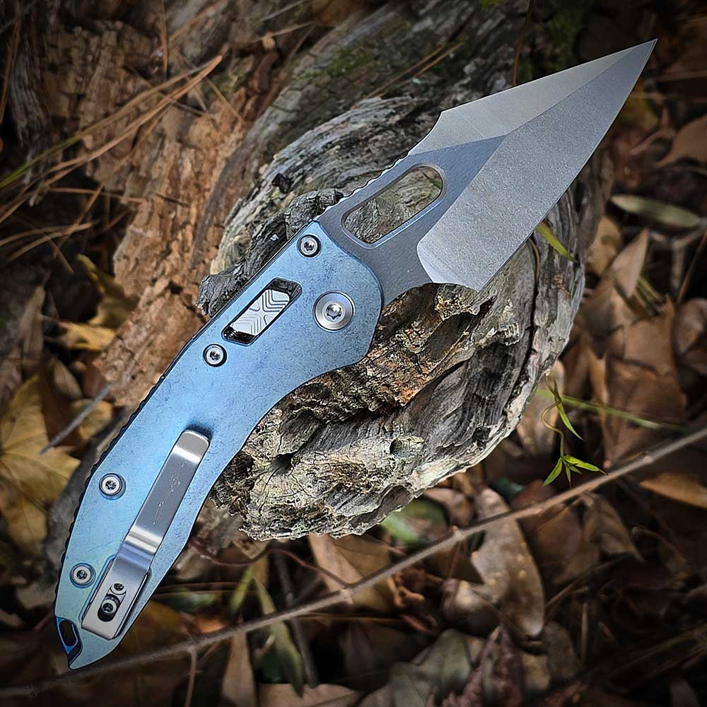 Microtech Stitch RAM-LOK Marfione Select 169RL-10MS6 Open 8.55 Inch USA Made Manual Folder
