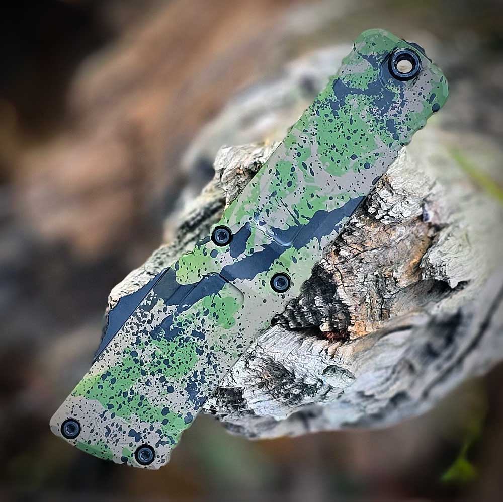 Microtech Combat Troodon Gen III SS Camo Splatter(4.0" M390MK) 1146-1 ODTA BKSPLS