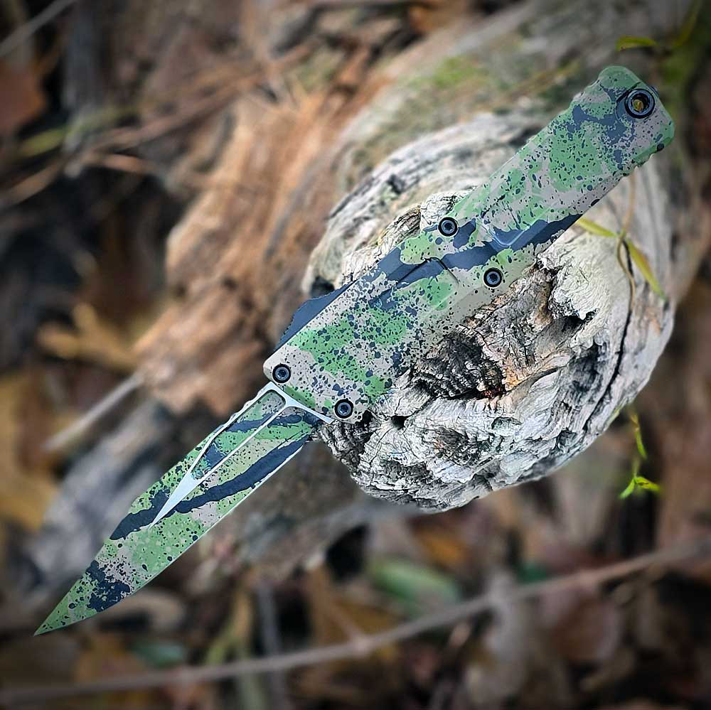 Microtech Combat Troodon Gen III SS Camo Splatter(4.0" M390MK) 1146-1 ODTA BKSPLS