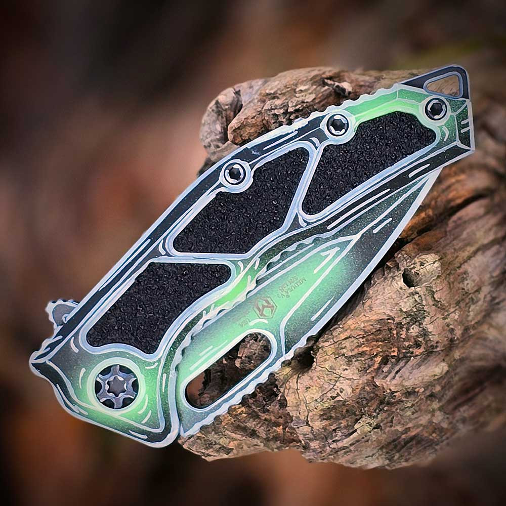 Heretic H009-NCS-TX Toxic Green Aluminum Handle