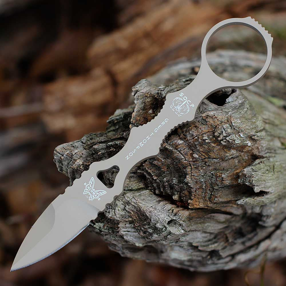 Benchmade Mini SOCP Dagger 177SN 2.22" 440C Desert Tan Cerakote spear‑point