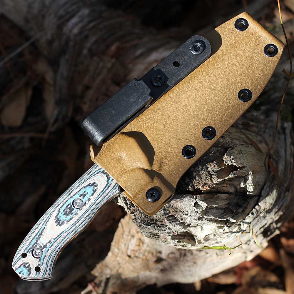 Kydex sheath with adjustable retention for Bounty Hunter BH2.5